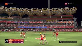 2024 AFL Season No COVID  NAB Cup Group D Week 2 [upl. by Nuahsal]