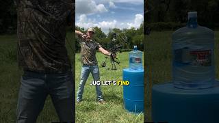 5 Gallon Jug vs 70 lb Compound Bow archery bowhunting yeeyee outdoors farmlife [upl. by Gnoz586]