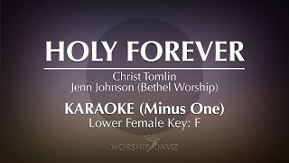 Holy Forever  Karaoke Lower Key [upl. by Lluj]