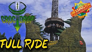 Croc Drop Chessington World Of Adventures On Ride [upl. by Ahselrak]