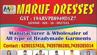 MARUF DRESSES FANCY COLLECTIONS KOLKATA [upl. by Docilu]