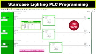 Staircase Lighting PLC Programming  Electrical Ladder Diagrams [upl. by Anthony]