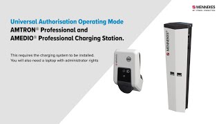 quotUniversal Authorisationquot operating mode for MENNEKES Professional charging solutions [upl. by Tterag484]