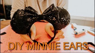 DIY Minnie Mouse Ears  Magically Katelyn [upl. by Led448]