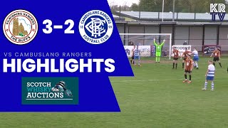 HIGHLIGHTS Kilwinning Rangers 32 Cambuslang Rangers [upl. by Hendrika]