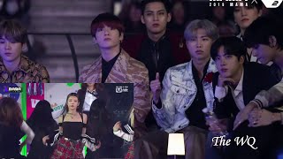 MAMA 2019 BTS 방탄소년단 Reaction to ITZY  DALLA DALLA 있지 [upl. by Ahsemat]