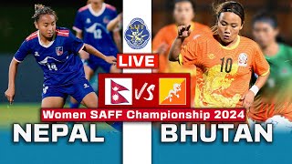 Nepal vs Bhutan Live amp Womens SAFF Championship 2024 Details [upl. by Anayaran]