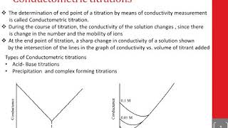 Conductometry  Potentiometry coulometry amp Voltammetry [upl. by Dusen222]