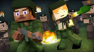 Steve Went To The Army  Alex and Steve Life Minecraft Animation [upl. by Zebaj]