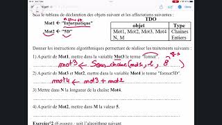 Exercice algorithme Bac Sciences [upl. by Thoer]