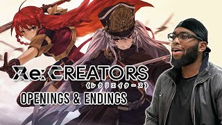 A MIXED BAG  Reacting to ReCreators OpeningsEndings for the First Time [upl. by Martinson702]