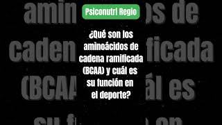 398 Importancia de los aminoácidos de cadena ramificada en la nutrición deportiva [upl. by Jempty]