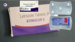 Stimucor 5 Tablet  Letrozole 5mg Tablet  Stimucor 5mg Tablet Uses Benefits Dosage Review in Hindi [upl. by Nadab]