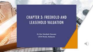 An introduction to freehold interest valuation [upl. by Ynomrah4]