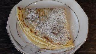 Crêpes Basic Recipe  Grundrezept  Osnovni recept [upl. by Sonnie]