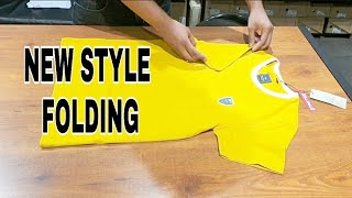 How To Fold T shirt  T shirt folding tricks  Organization tips to Save Space [upl. by Cirilla]