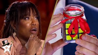 GOLDEN BUZZER Magician CONFUSES The Judges with a Rubiks Cube on Swedens Got Talent [upl. by Ollehto]