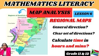 Maps and plans Regional map analysis Maths literacy Maps [upl. by Tavey770]