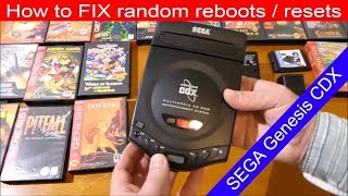 How to FIX power issue reboots resets random on SEGA Genesis CD  CDX DIY Tutorial [upl. by Sybilla]