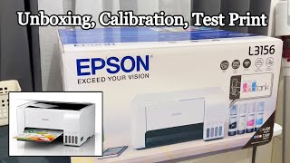 EPSON PRINTER L3156  UNBOXING CALIBRATION TEST PRINT  ♥ The Newbie Mommy ♥ [upl. by Kamerman]