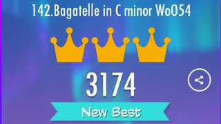 Piano Tiles 2  Bagatelle in C minor WoO54  3174 Score [upl. by Akiem]