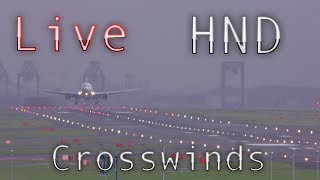 Tokyo Haneda Airport Aircraft Landings with air traffic control conversations [upl. by Annot]