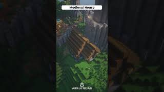 Minecraft Medieval House  Timelapse shorts [upl. by Ramaj]