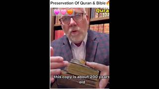 Preservation of Quran VS Bible quran bible Preservation islamicvideo foryouallahuakbar shorts [upl. by June239]