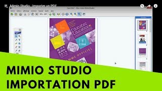 Mimio Studio  Importer un PDF [upl. by Stephens]