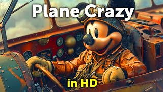 quotPlane Crazyquot with Mickey Mouse  Upscaled to 1080 HD [upl. by Acnaib]