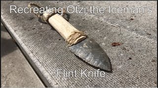 Recreating Otzi the Icemans Flint Knife [upl. by Ayalat]