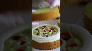 Pistachioraspberry cake💕 cake pistachio raspberry cakeideas cakeart [upl. by Notgnilliw]