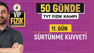 Statik ve kinetik sürtünme kuvveti  11gün 2video  2024 TYT Fizik kampı [upl. by Koehler]