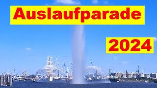 Hafengeburtstag Hamburg Auslaufparade der Schiffe 2024 [upl. by Bacon]