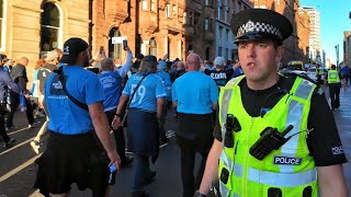 Glasgow Streets Locked Down As Football Fans Invade George Square [upl. by Margaux]