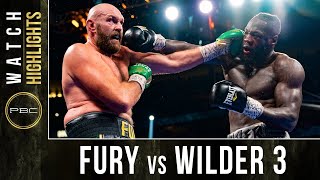 Fury vs Wilder 3 HIGHLIGHTS October 9 2021 [upl. by Blynn]