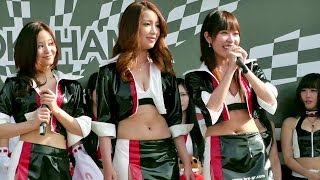 【 虹色レースクィーン 2014】 PADDOCK GIRL STAGE PART5 もてぎスーパー耐久2014 [upl. by Jala496]