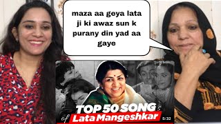 Top 50 Songs of Lata Mangeshkar ji  Lata Mangeshkar Best Songs  Pakistani Reaction [upl. by Marala]