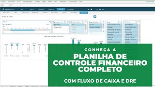 Planilha de Controle Financeiro Completo  Com Fluxo de Caixa e DRE [upl. by Shimkus]