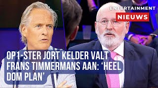 Jort Kelder kritisch op Frans Timmermans Heel dom plan  Op1 onthult politieke discussie [upl. by Ayokal]