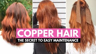 How to Color Your Hair Copper NATURALLY The Best Way to Get Low Maintenance Copper Hair [upl. by Anec]