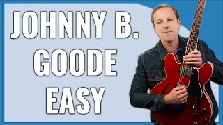 Johnny B Goode Guitar Lesson EASY Guitar Chords [upl. by Ruckman]