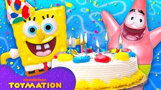 70 MINUTES of SpongeBobs BEST Toy Moments for 25th Anniversary 🎂💛  Toymation [upl. by Noirod]