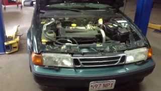 The Rusty Green Saab 9000 Aero got Hacked Up [upl. by Idel]