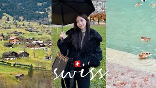 신혼여행 VLOGㅣ🇨🇭 3박 4일 스위스 동상걸릴 뻔 한 융프라우 설산ㅣ그림같은 그린델발트 숙소 추천ㅣ인터라켄 맛집 카페 추천 [upl. by Nim]