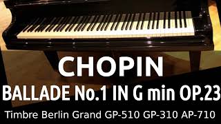 Ballade No1 in G minor Op23  Frédéric Chopin  Piano C Bechstein  Berlin Grand [upl. by Rolyks]