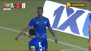 Goals and Highlights Ivory Coast vs Sierra Leone 41 Africa Cup qualifier ⚽️ 🏟 [upl. by Michale426]