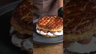 WA Galette des rois au chocolat ガレット・デ・ロ和 galettedesrois asmr recipe cooking shorts [upl. by Goody]