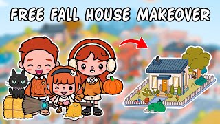 Aesthetic Free Fall House Makeover 🎃 Most Popular Home Design😍Toca Boca House Ideas Toca Life World [upl. by Valdis448]