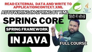 Autowiring Part2 using XML byName  byType  byConstructor  Spring In Hindi  Spring Framework [upl. by Onoitna964]